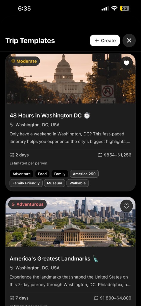 Tripvio 48 Hours in Washington DC and Americas Greatest Landmarks templates